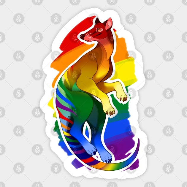 Gay Thylacine Sticker by candychameleon